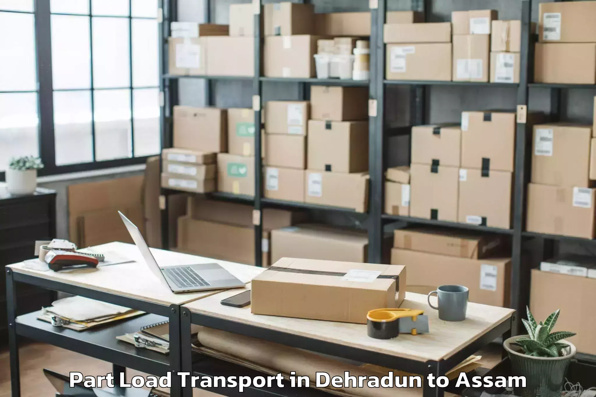 Book Dehradun to Dhekiajuli Part Load Transport Online